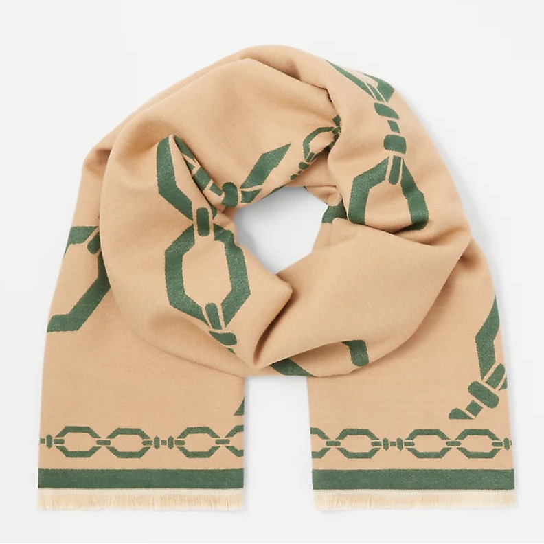 Nwt Ann Taylor Chain Print Scarf